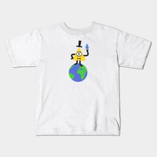 Happy Bill Cipher Kids T-Shirt